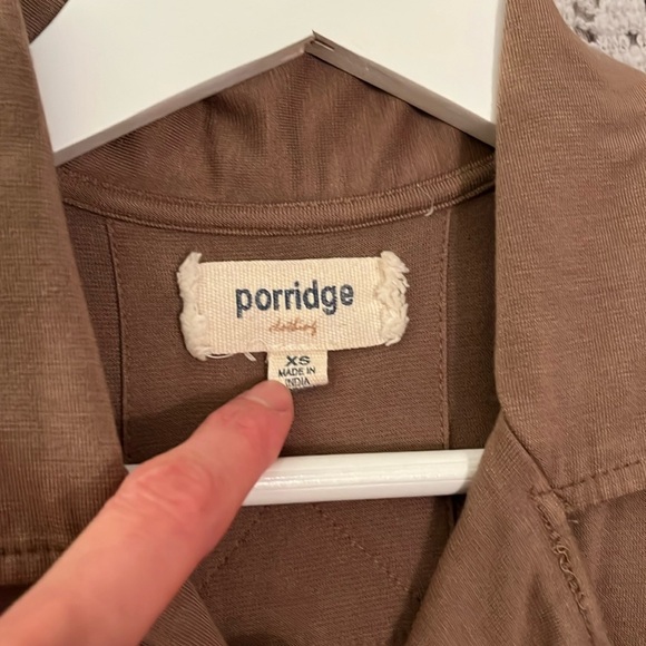 Anthropologie light brown camel trench coat style wrap dress XS 4 6 🤎🕵️💃🏻🧥 - Picture 5 of 7